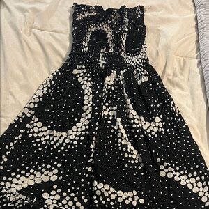 G.H. Bass & Co. Black and White Strapless Dress or cover up